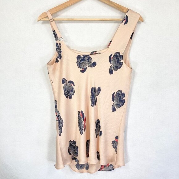 🔥 3/$15 🔥 1.State Asymmetrical Neck Camisole Tank Floral Slinky Coquette S - Picture 4 of 6